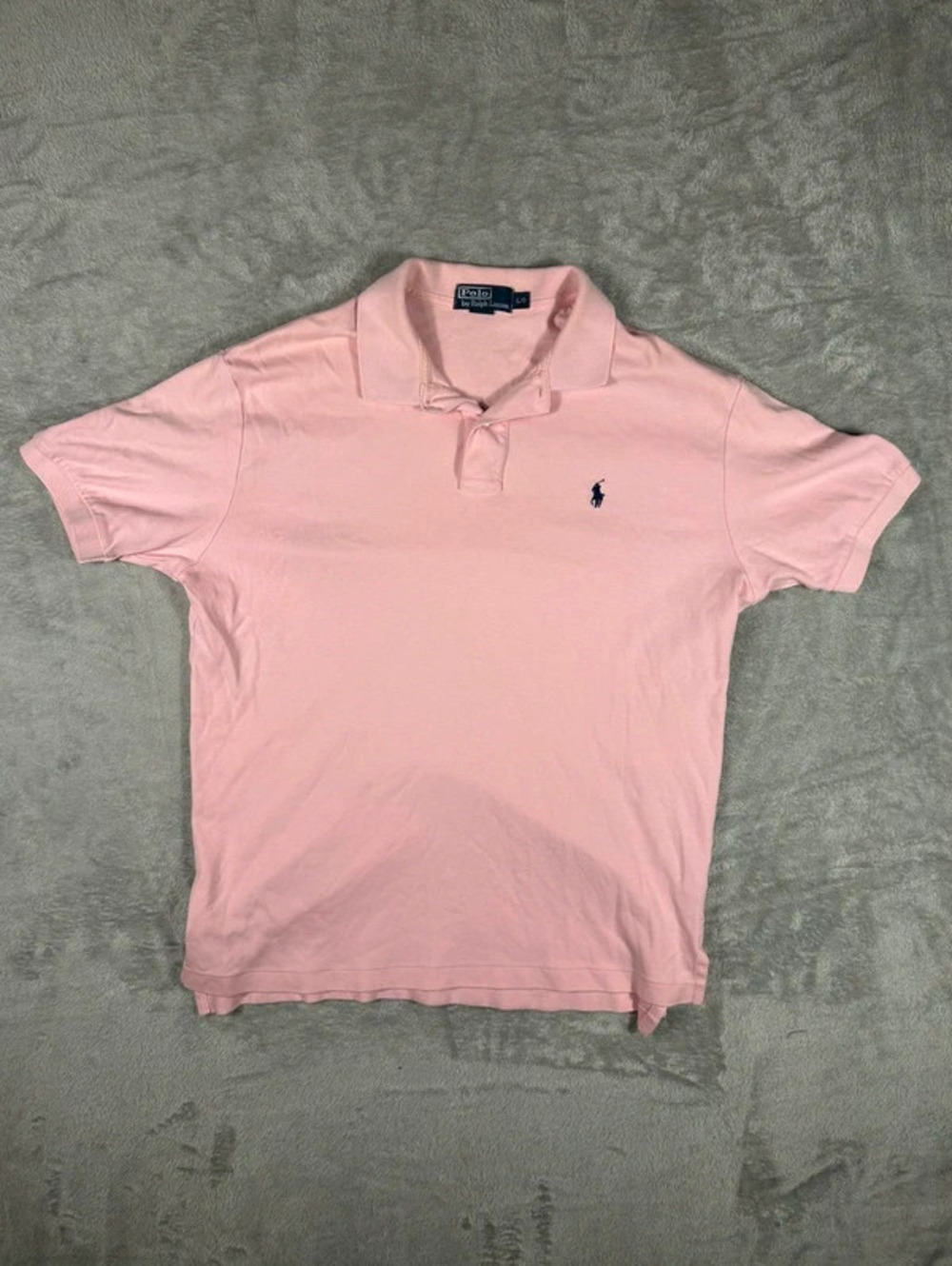 polo ralph lauren pink polo shirt size L